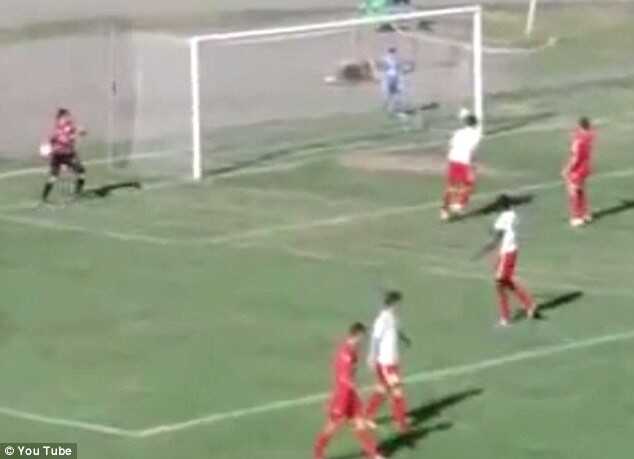 فيديو : شاهد احد اغرب اخطاء حراس المرمى