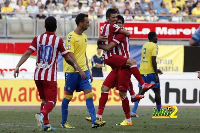 اتلتيكو مدريد يهزم لاس بالماس وفيا يفتتح اول اهدافه