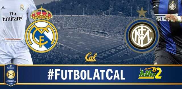 صورة : زانيتي وبيل قبل انطلاق مباراة انتر ميلان وريال مدريد