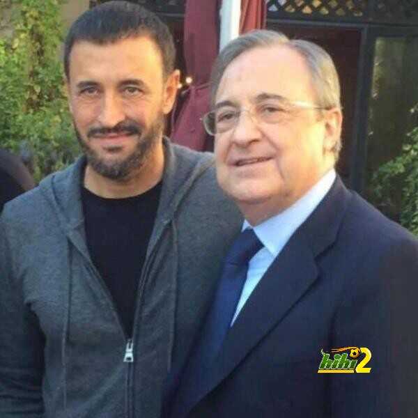 صورة : كاظم الساهر مع رئيس ريال مدريد ..!