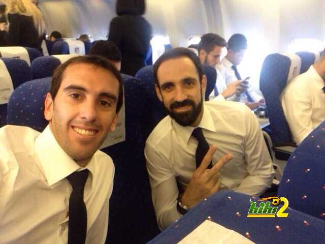 صور : وصول لاعبي اتليتكو مدريد إلى إيطاليا