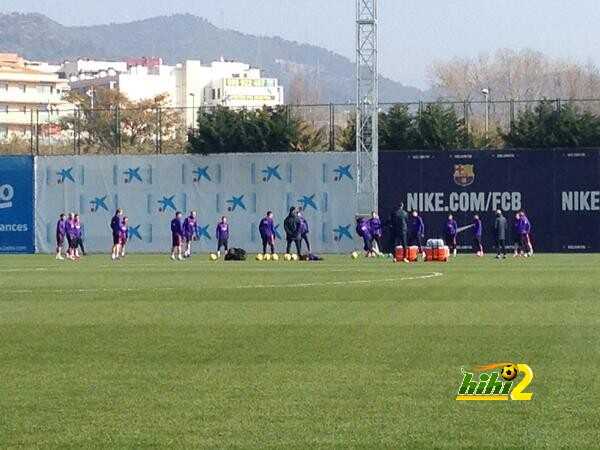 صورة : تدريبات برشلونة الاخيرة استعدادا لملقا