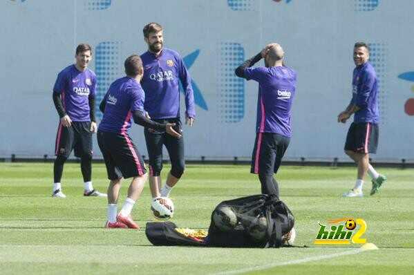 صورة استعدادات برشلونة اليوم