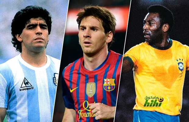 ESPN : ميسي يتفوق على كريستيانو ومارادونا وبيليه