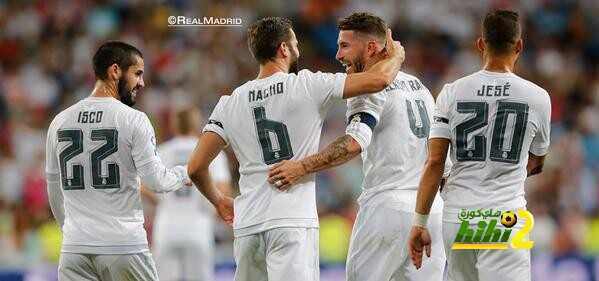 ريال مدريد ينهي الشوط الاول متقدما بثلاثية