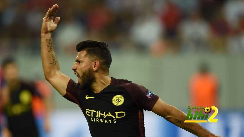 أجويرو يدون الهاتريك الثامن بقميص مانشستر سيتي