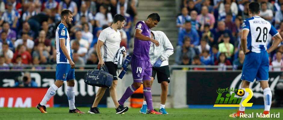 ريال مدريد يكشف طبيعة إصابة كاسميرو