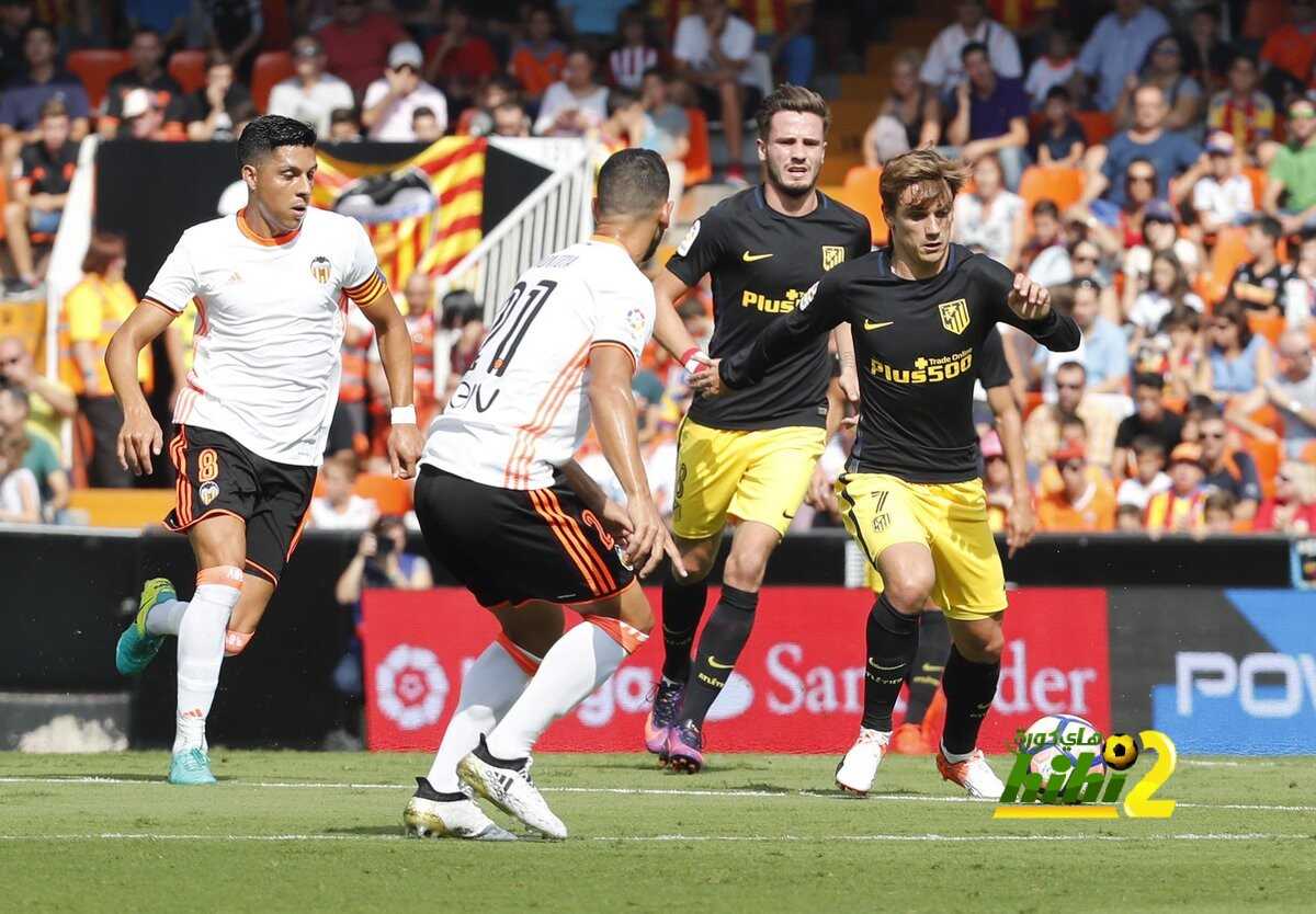 الفيس يمنع اتليتكو مدريد من إنهاء الشوط الأول متقدما على فالنسيا