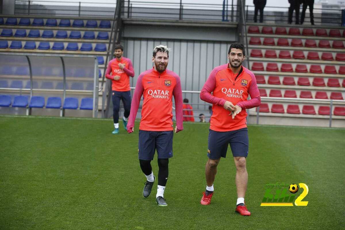صور من استعدادات برشلونة لمواجهة سيلتك