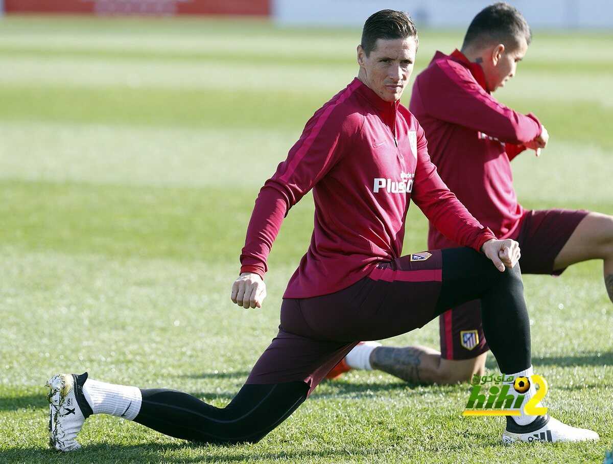 صورة من استعدادات اتليتكو مدريد لمواجهة فياريال