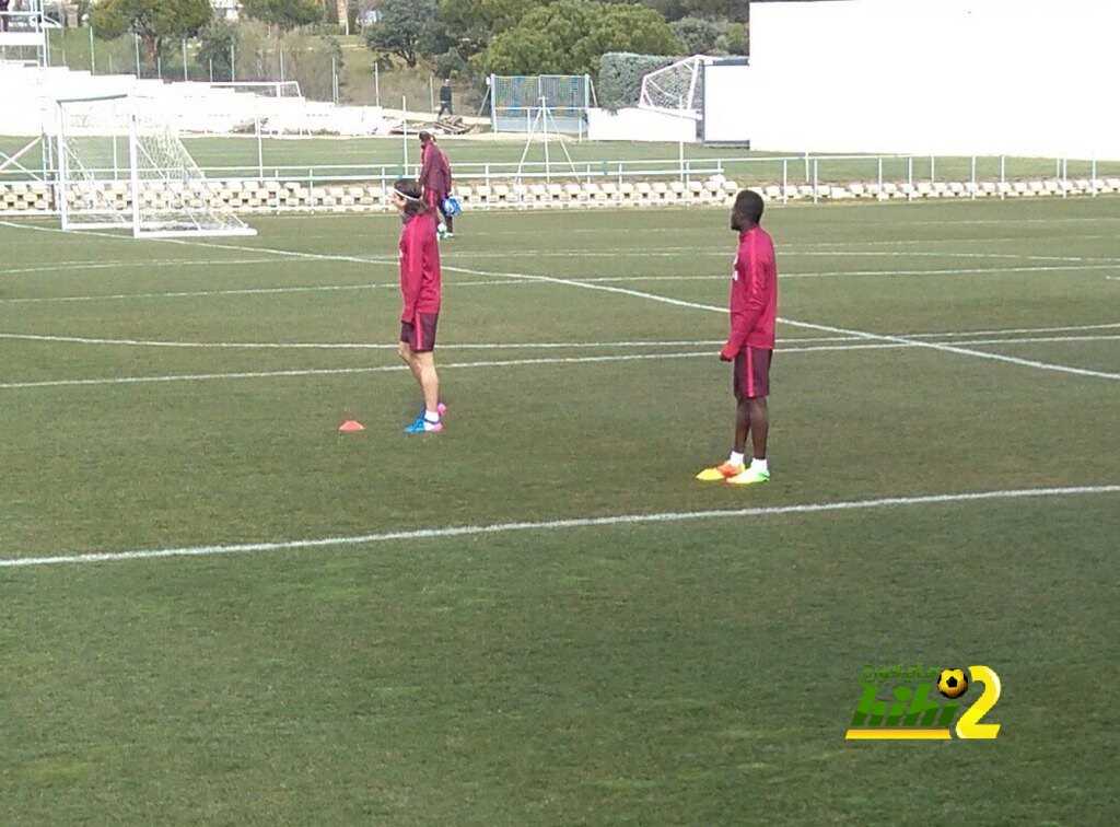 صورة من استعدادات اتليتكو مدريد لمواجهة سيلتا