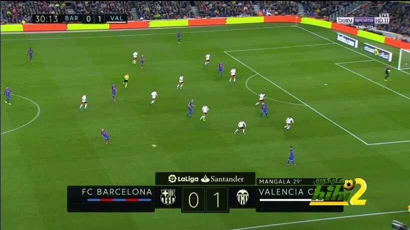 مانغالا يفتتح التسجيل لفالنسيا في شباك برشلونة