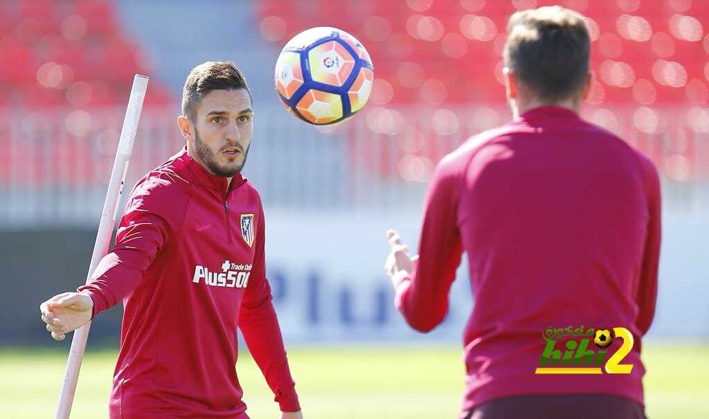 صور من استعدادات اتليتكو مدريد للديربي