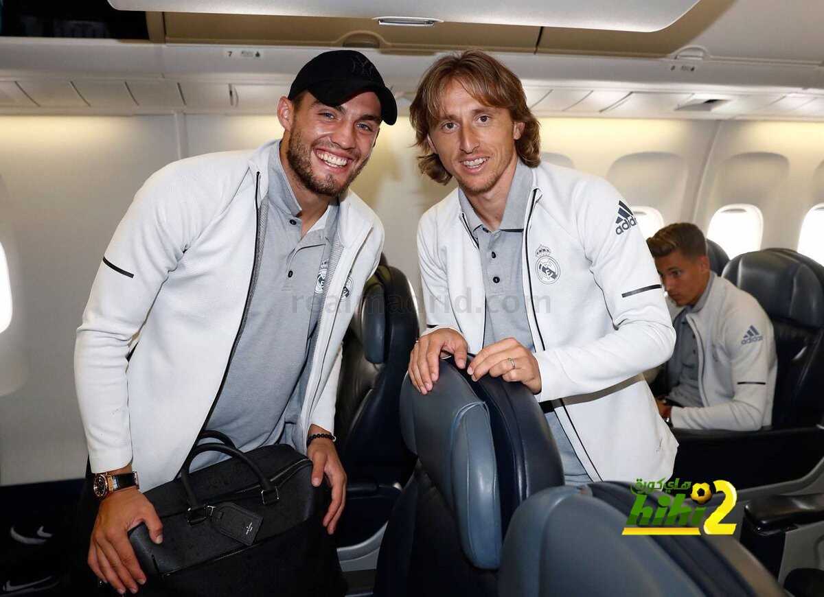 صور : بعثة ريال مدريد في طريقها إلى شيكاغو