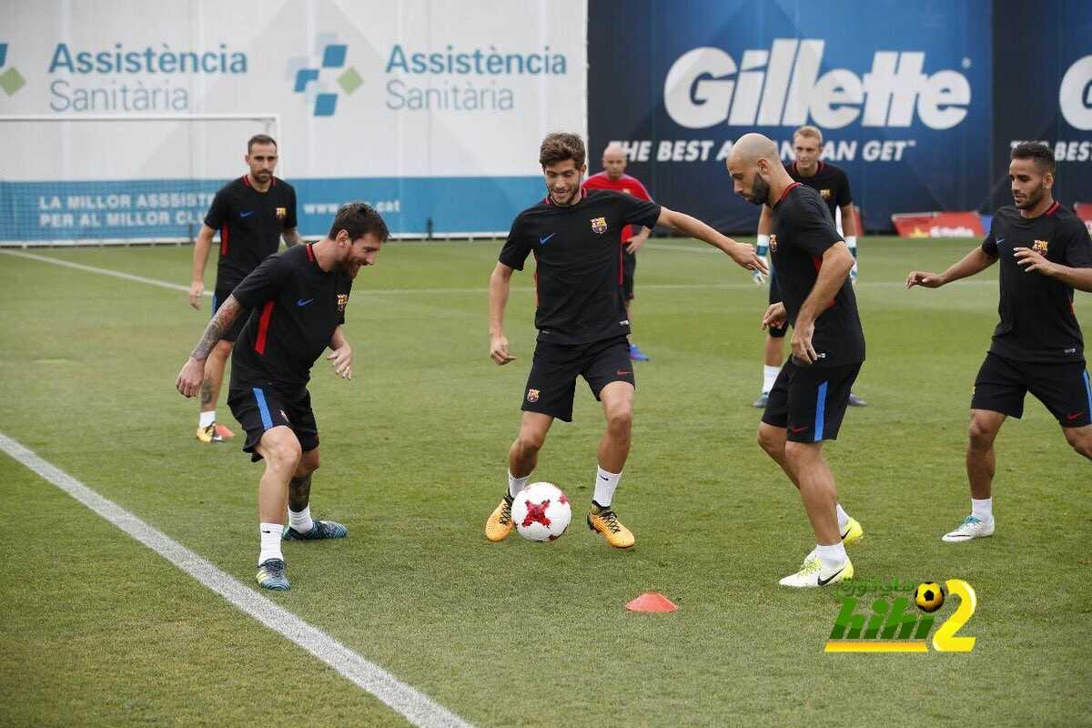 صور : آخر استعدادات برشلونة للكلاسيكو