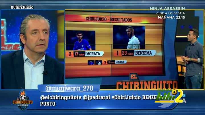 بنزيما يتفوق عللى موراتا في برنامج التشرنجيتو