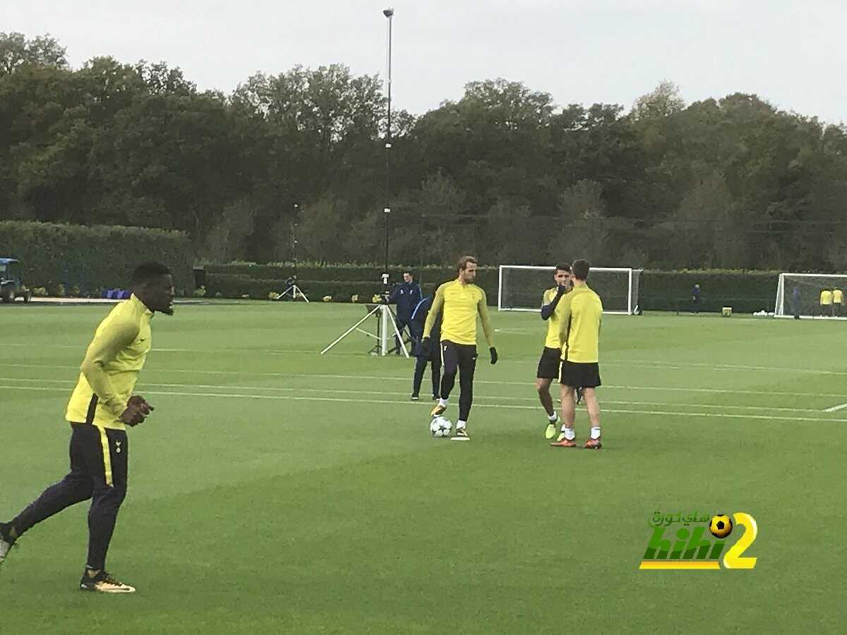 صورة من مشاركة كين في مران توتنهام استعدادًا لمواجهة ريال مدريد
