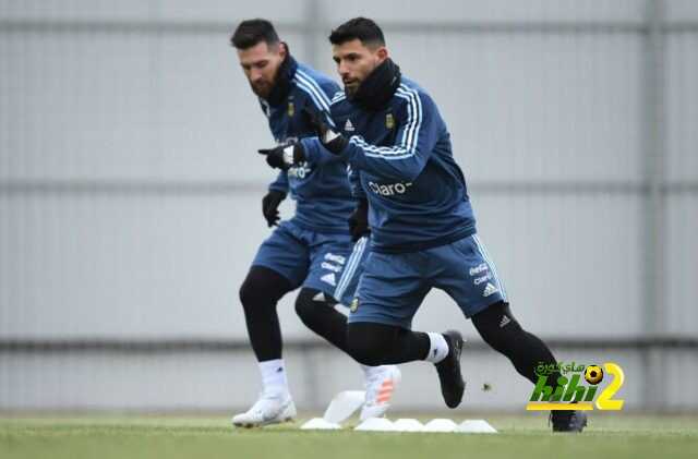 صورة من استعدادات ميسي واجويرو لمواجهة روسيا