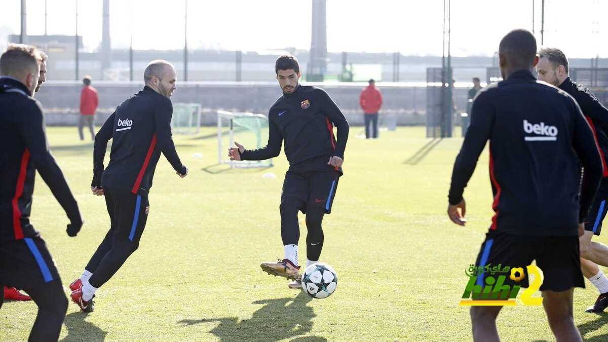 صورة من استعدادات برشلونة لمواجهة اليوفينتوس