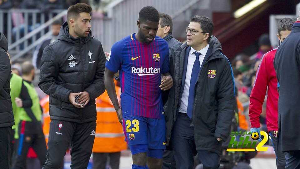 رسميا : برشلونة يعلن مدة غياب أومتيتي
