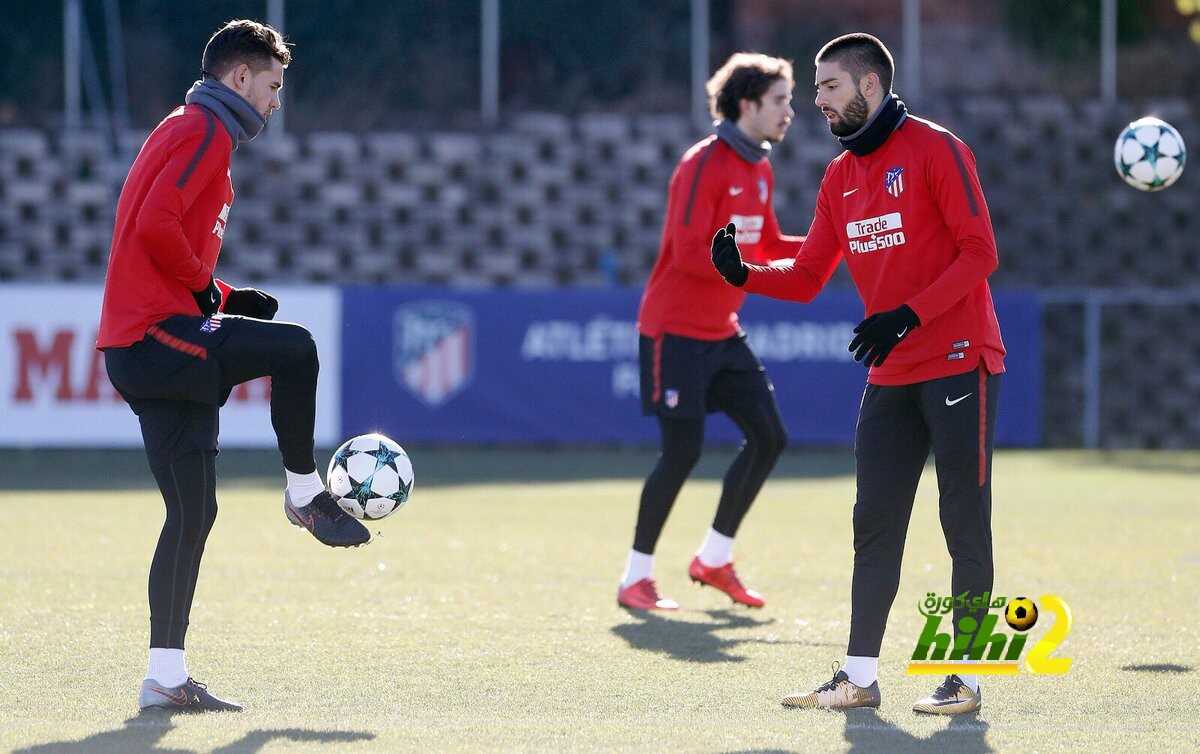 صور : اتليتكو مدريد يستعد لمواجهة تشيلسي