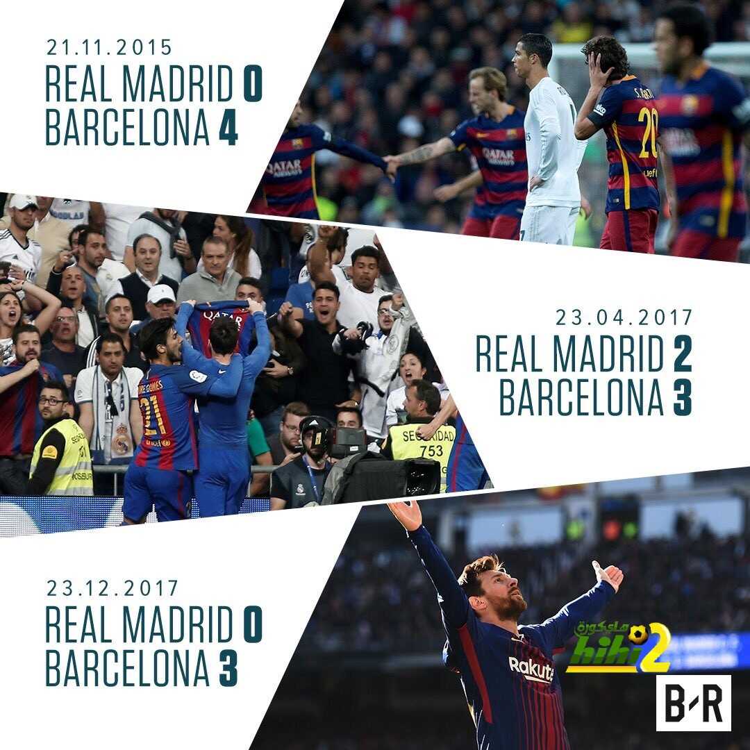 🔴اخر 3 زيارات لبرشلونة للبرنابيو