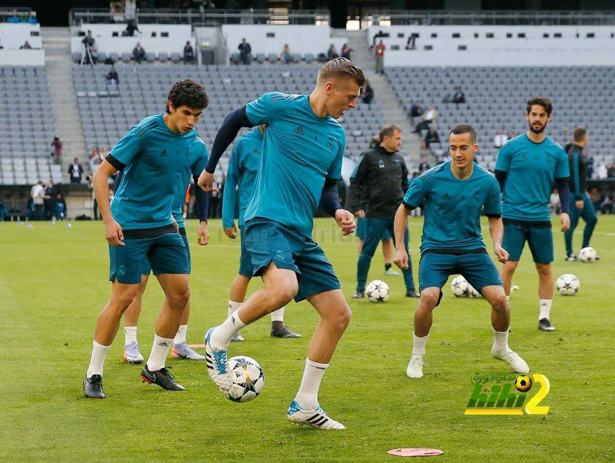 صور : تدريبات ريال مدريد على ملعب أليانز أرينا
