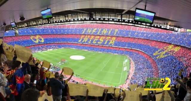 صورة : تيفو جماهير برشلونة لانيستا في مباراته الاخيرة مع البلوغرانا
