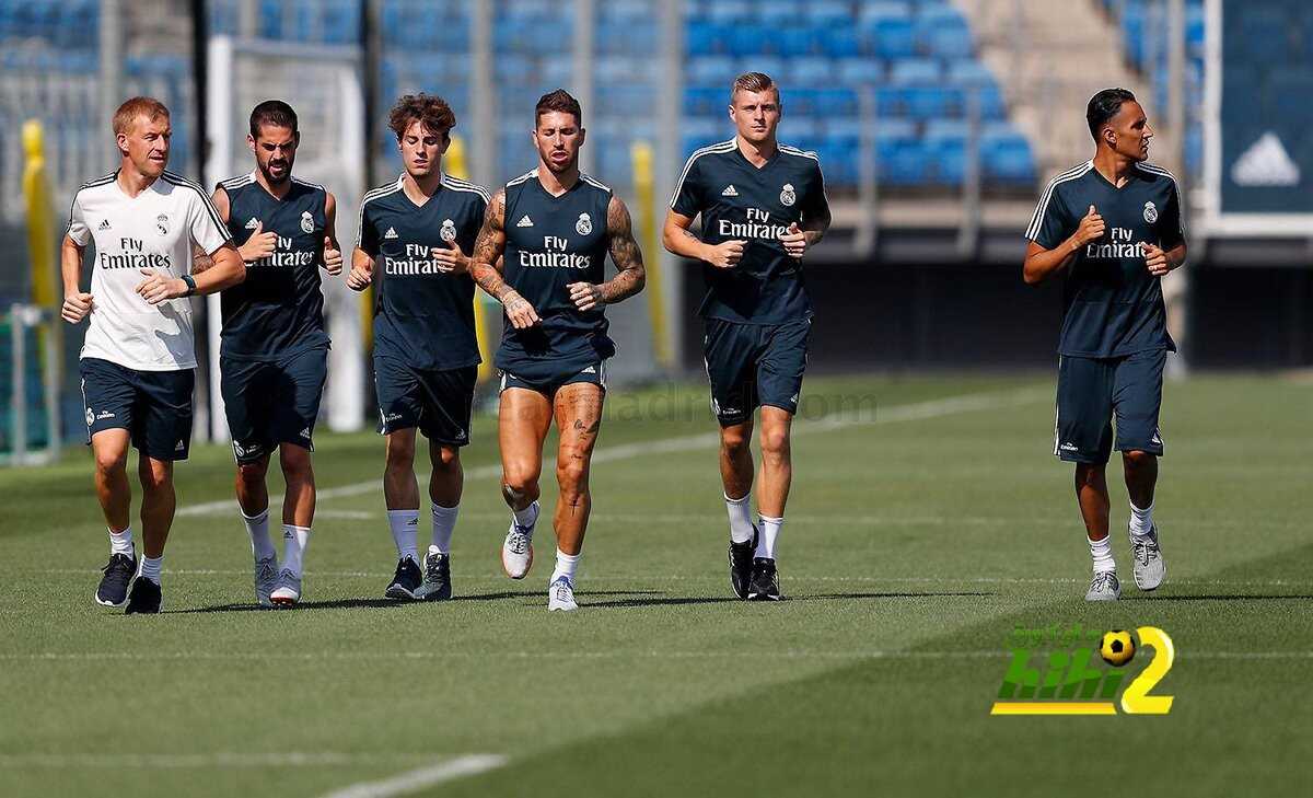 صور من استعدادات ريال مدريد للسوبر الآوروبي
