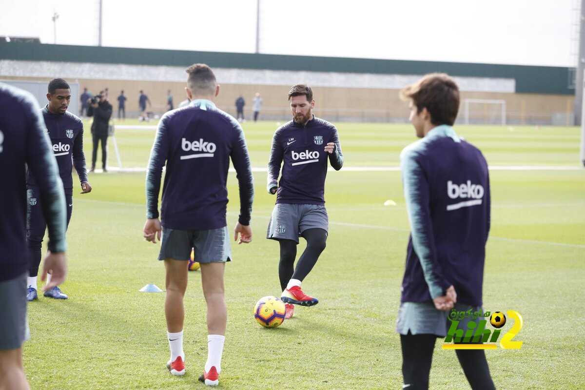 صور من استعدادات برشلونة لأتليتكو مدريد