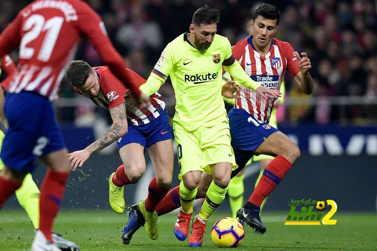 برشلونة وأتلتيكو ينهيان الشوط الأول سلبيا