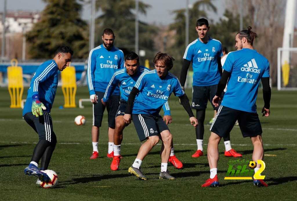 ريال مدريد يختتم استعداداته لمواجهة ليفانتي