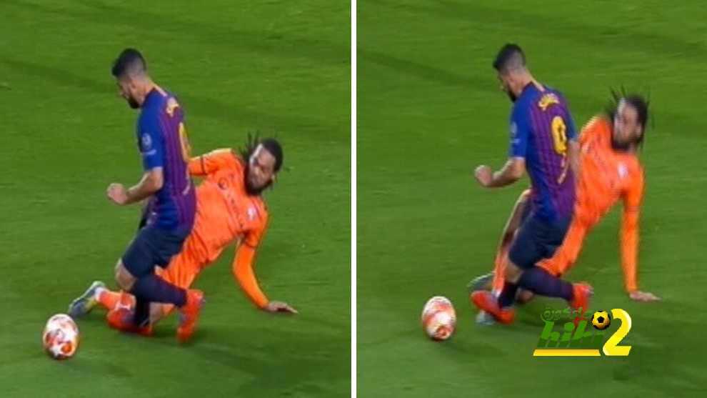 الحكم ساعد برشلونة بالتقدم على ليون بركلة جزاء ظالمة !