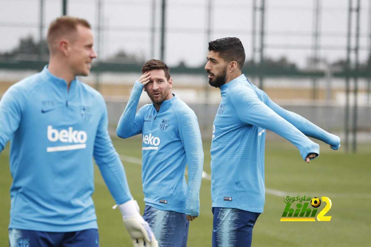 🔴 تير شتيغن من تدريبات برشلونة قبل مواجهة اتلتيكو مدريد