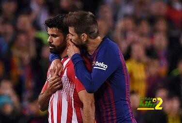 أتلتيكو ، أكثر من طرد لاعبوه أمام برشلونة