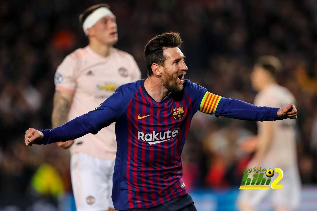 🔴ليو ميسي يحتفل بهدفيه في مرمي مانشستر يونايتد