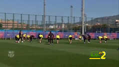 فيديو: شاهد تدريبات برشلونة الأخيرة قبل مواجهة إيبار