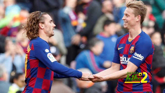 دي يونج وجريزمان أسعد إثنين في برشلونة هذا الموسم !