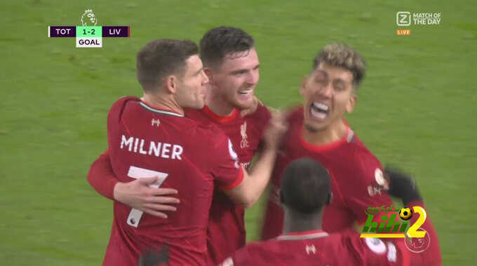 فيديو: ليفربول يتخذ زمام المبادرة بهدف عن طريق روبيرتسون