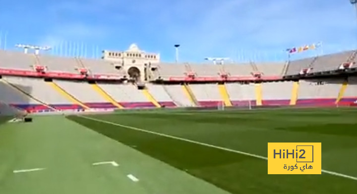 فيديو من ملعب برشلونة قبل لقاء الافيس