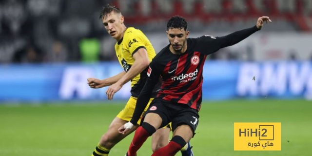 الرسم التكتيكي لفريقي فرانكفورت و بروسيا دورتموند في الدوري الألماني