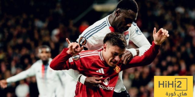 احصائيات الشوط الثاني من مباراة مانشستر يونايتد و ليون