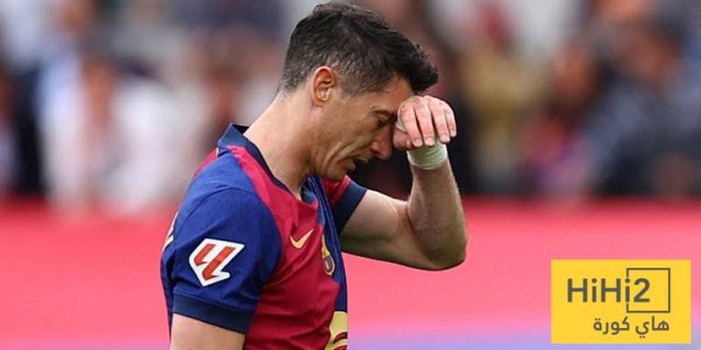 مخاوف في برشلونة بعد إصابة ليفاندوفسكي قبل نهائي الكأس