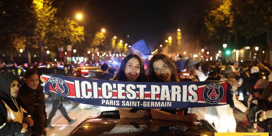 مسيرة احتفالية في العاصمة باريس حال التتويج بلقب دوري الابطال