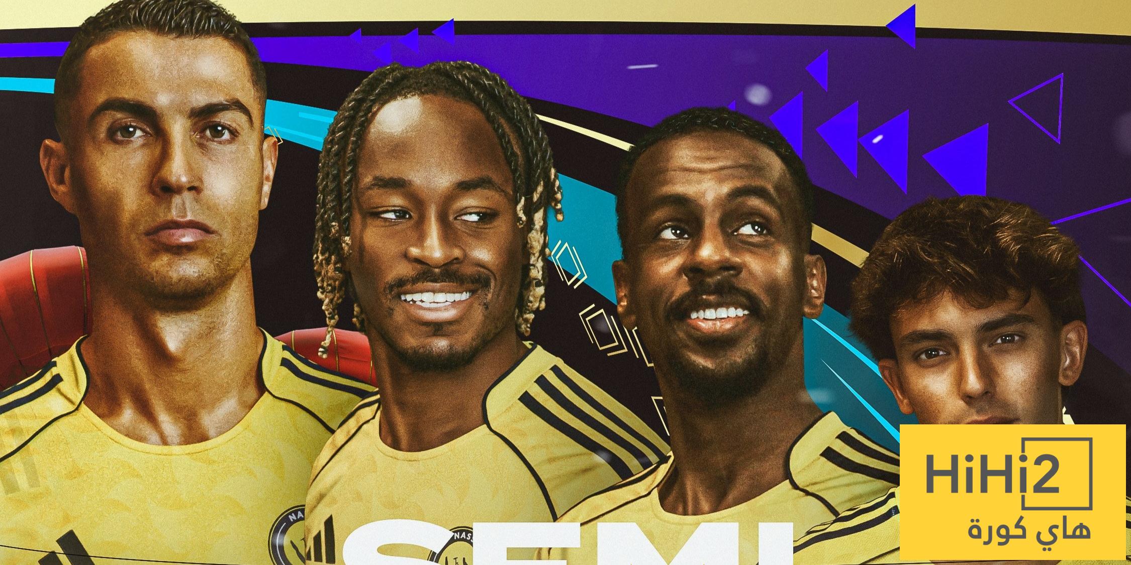 تشكيلة النصر الرسمية لمواجهة الاتحاد في السوبر السعودي