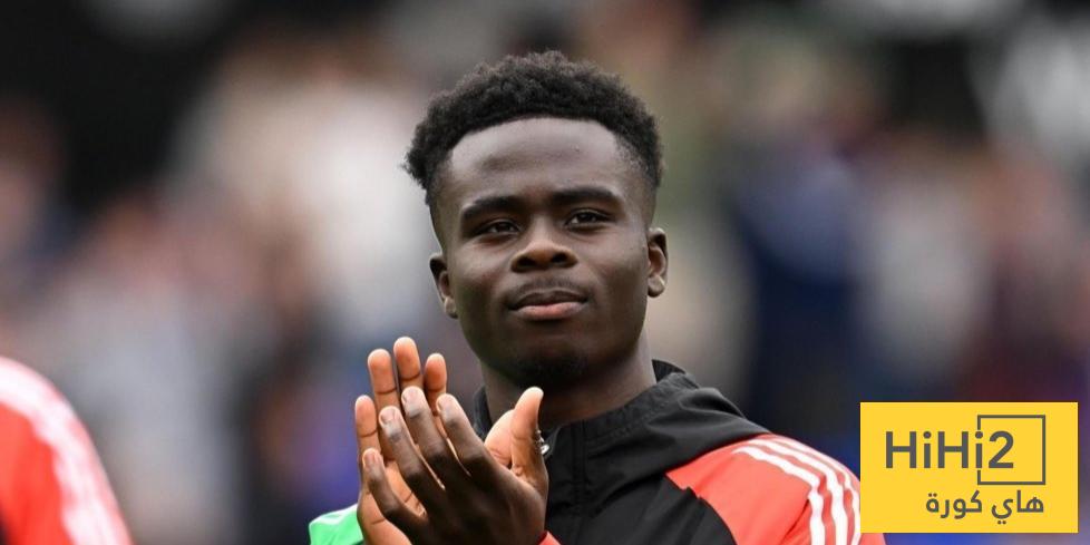 الكشف عن طبيعة إصابة ساكا ومدة غيابه