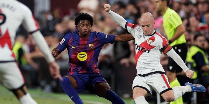 احصائيات الشوط الأول من مباراة برشلونة و رايو فاليكانو