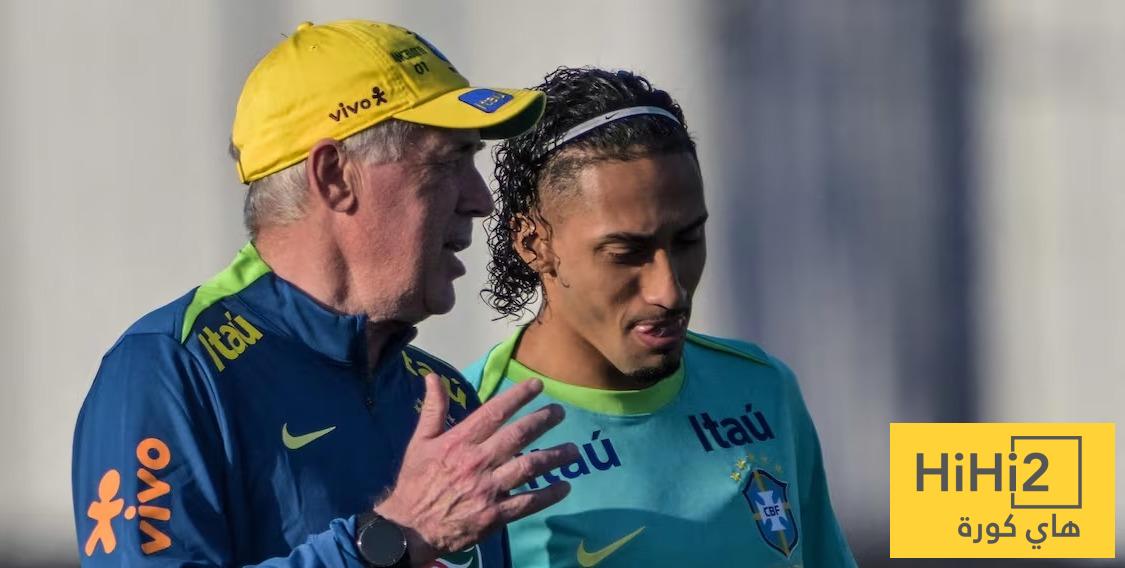 قرار أنشيلوتي النهائي بشأن رافينيا