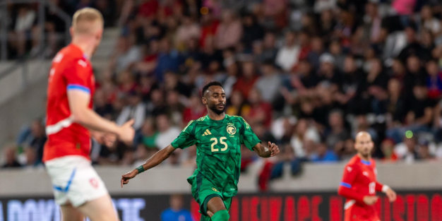 نتيجة الشوط الأول بين المنتخب السعودي والتشيك