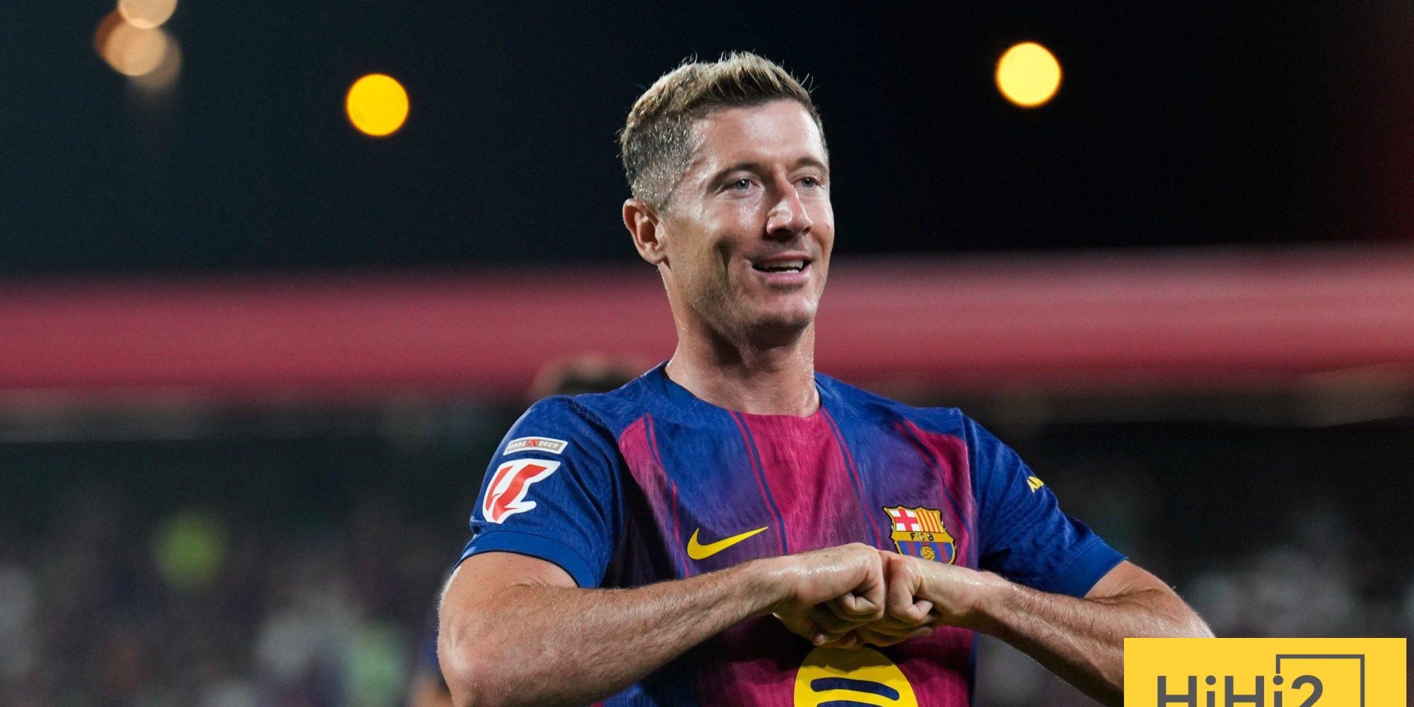 حصاد 150 مباراة لروبرت ليفاندوفسكي بقميص برشلونة